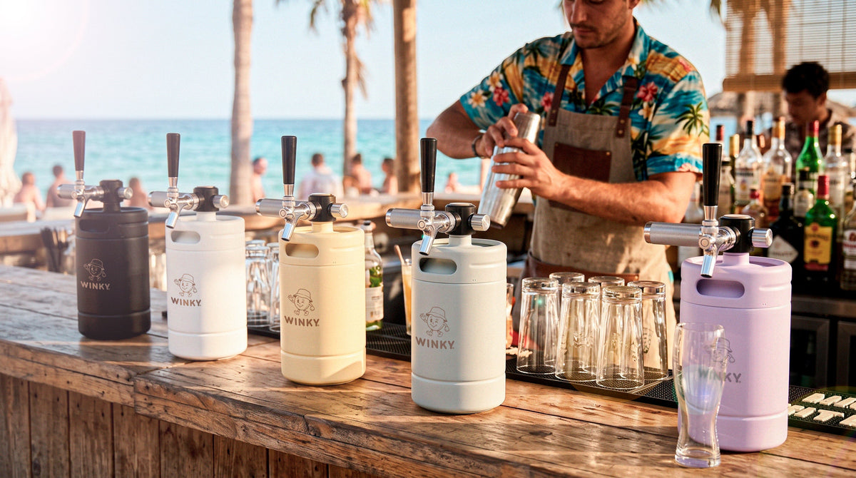 Cocktailfass mit Zapfhahn – Deine mobile Bar to go von WINKY®