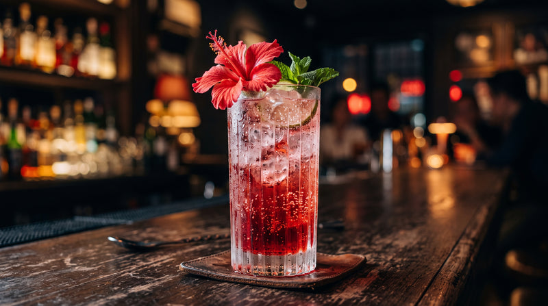 Hibiscus Gin Fizz