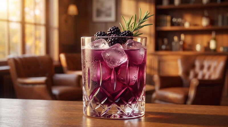Spiced Blackberry Rum Fizz